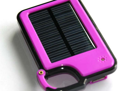 Solar Power Bank Solar Charger Power Bank Polymer Hook Keychain